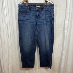Eileen Fisher Organic Cotton Stretch Straight Leg‎ Jeans 
Blue Size 14